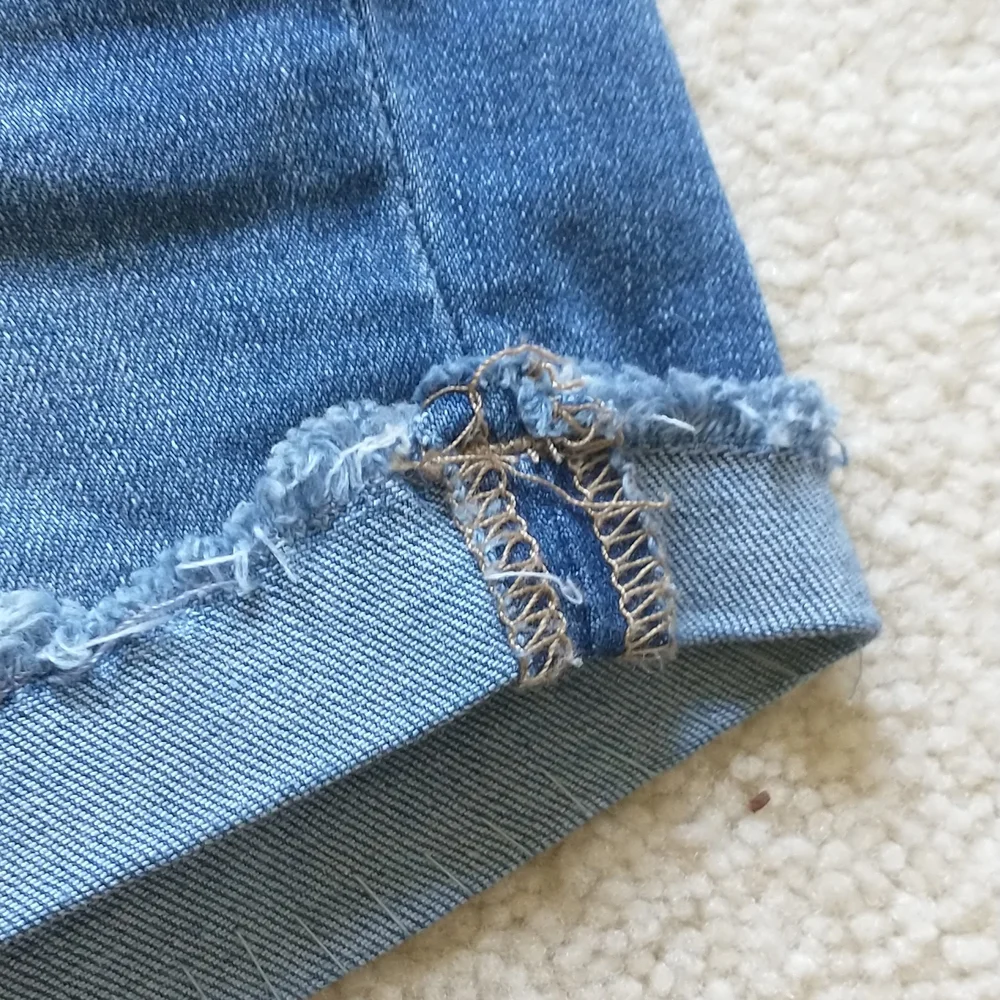 Midi Denim Shorts